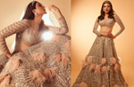 Kajal Aggarwal is no less than a queen in beige embellished lehenga, See pics